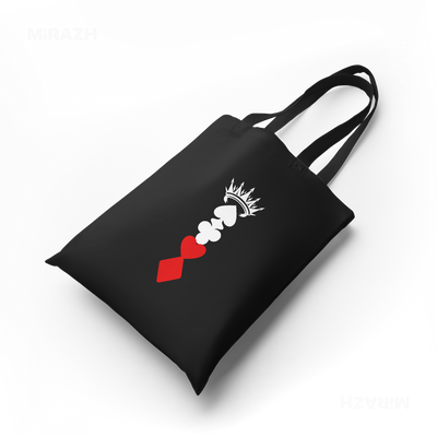 RoyalSuitStack Tote Bags 04 Black