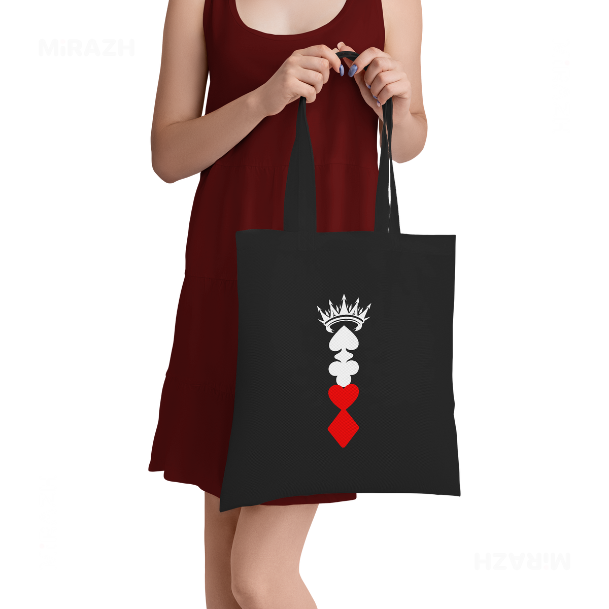 RoyalSuitStack Tote Bags 05 Black