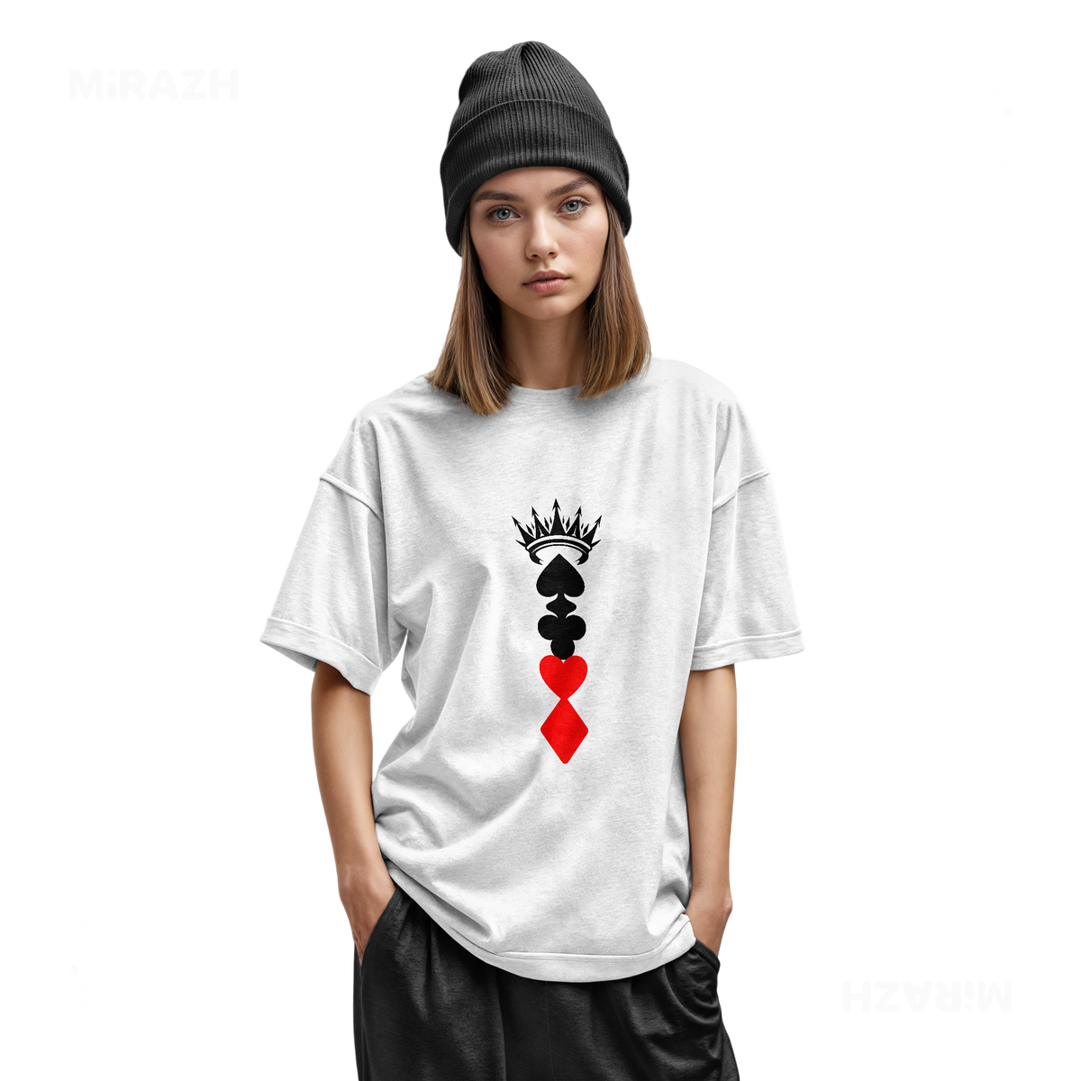 RoyalSuitStack Youth T Shirt 02 White
