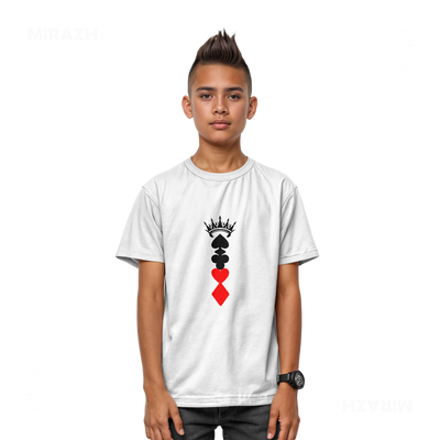RoyalSuitStack Youth T Shirt 03 White