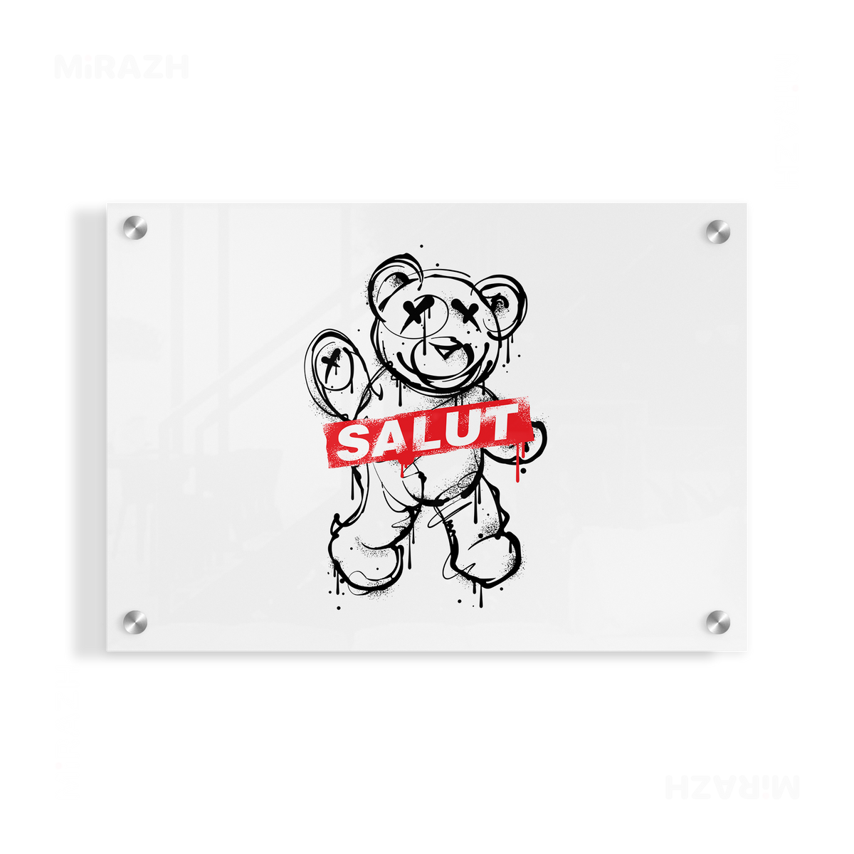SalutRebelBear Acrylic Print 03