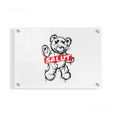 SalutRebelBear Acrylic Print 03