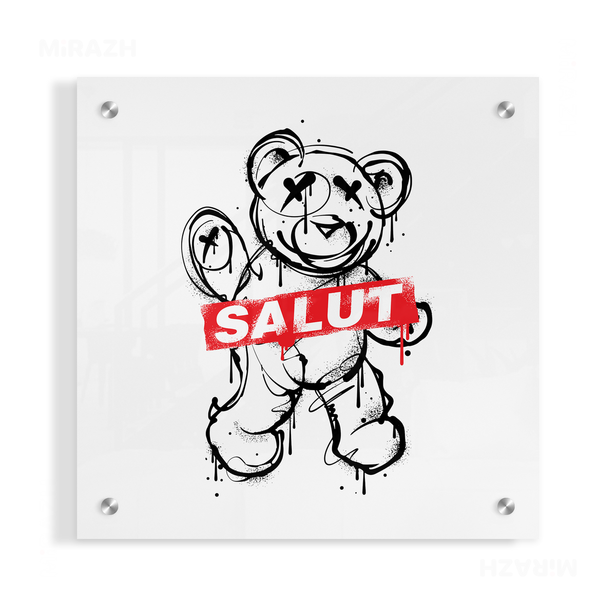 SalutRebelBear Acrylic Print 04