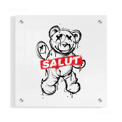 SalutRebelBear Acrylic Print 04