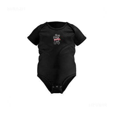 SalutRebelBear Baby Onesies 01 Black