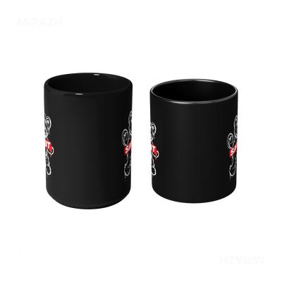 SalutRebelBear Ceramic Mug 09 Black
