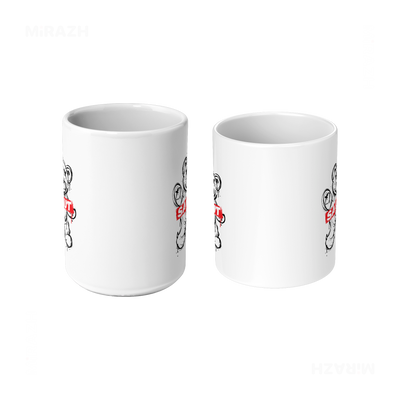SalutRebelBear Ceramic Mug 09 White