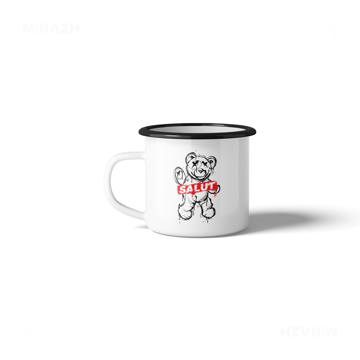 SalutRebelBear Enamel Camping Mug 03