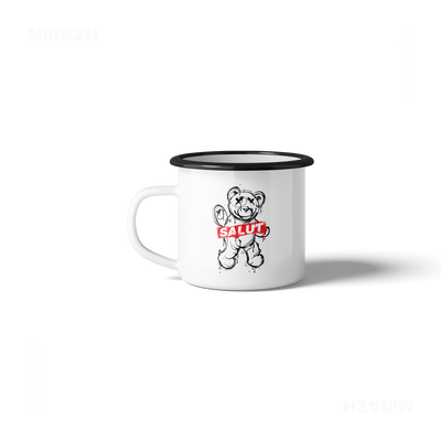 SalutRebelBear Enamel Camping Mug 03