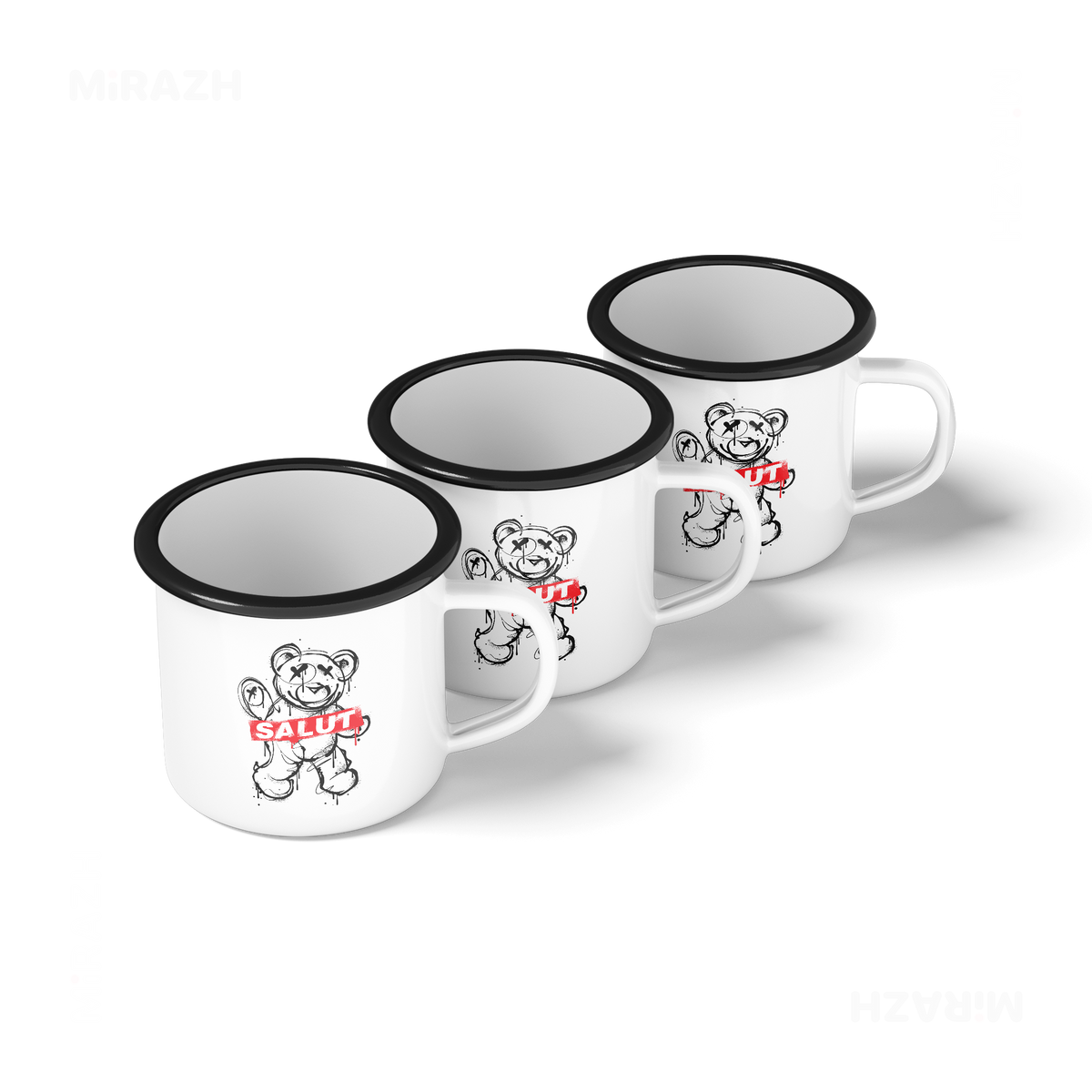 SalutRebelBear Enamel Camping Mug 05