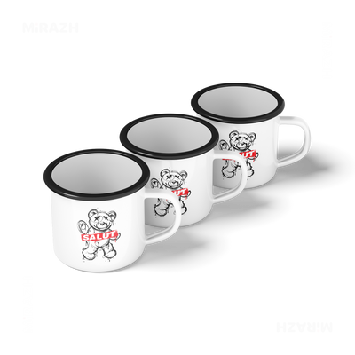 SalutRebelBear Enamel Camping Mug 05