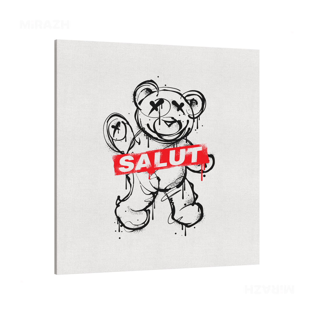 SalutRebelBear Frameless Canvas 04