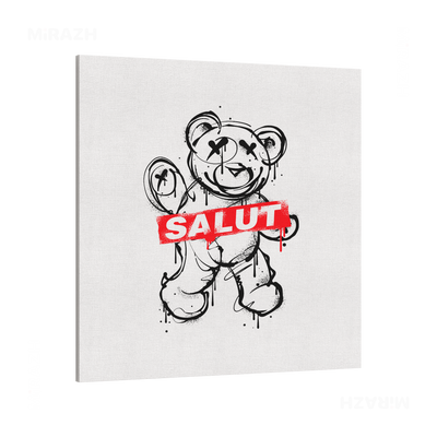 SalutRebelBear Frameless Canvas 04
