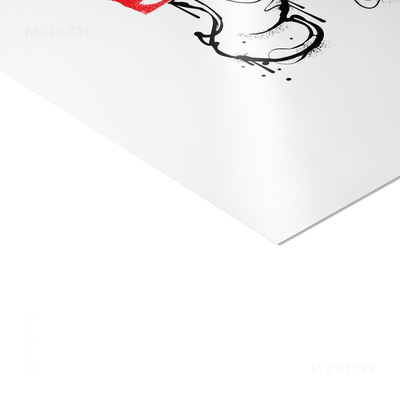 SalutRebelBear Frameless Poster 02 Semi Glossy