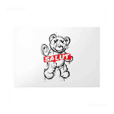 SalutRebelBear Frameless Poster 03 Matte