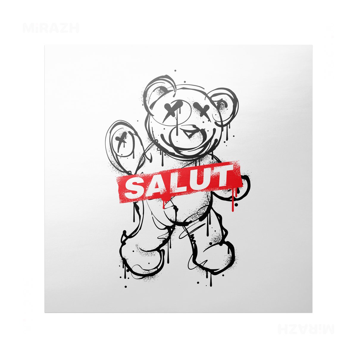 SalutRebelBear Frameless Poster 04 Semi Glossy