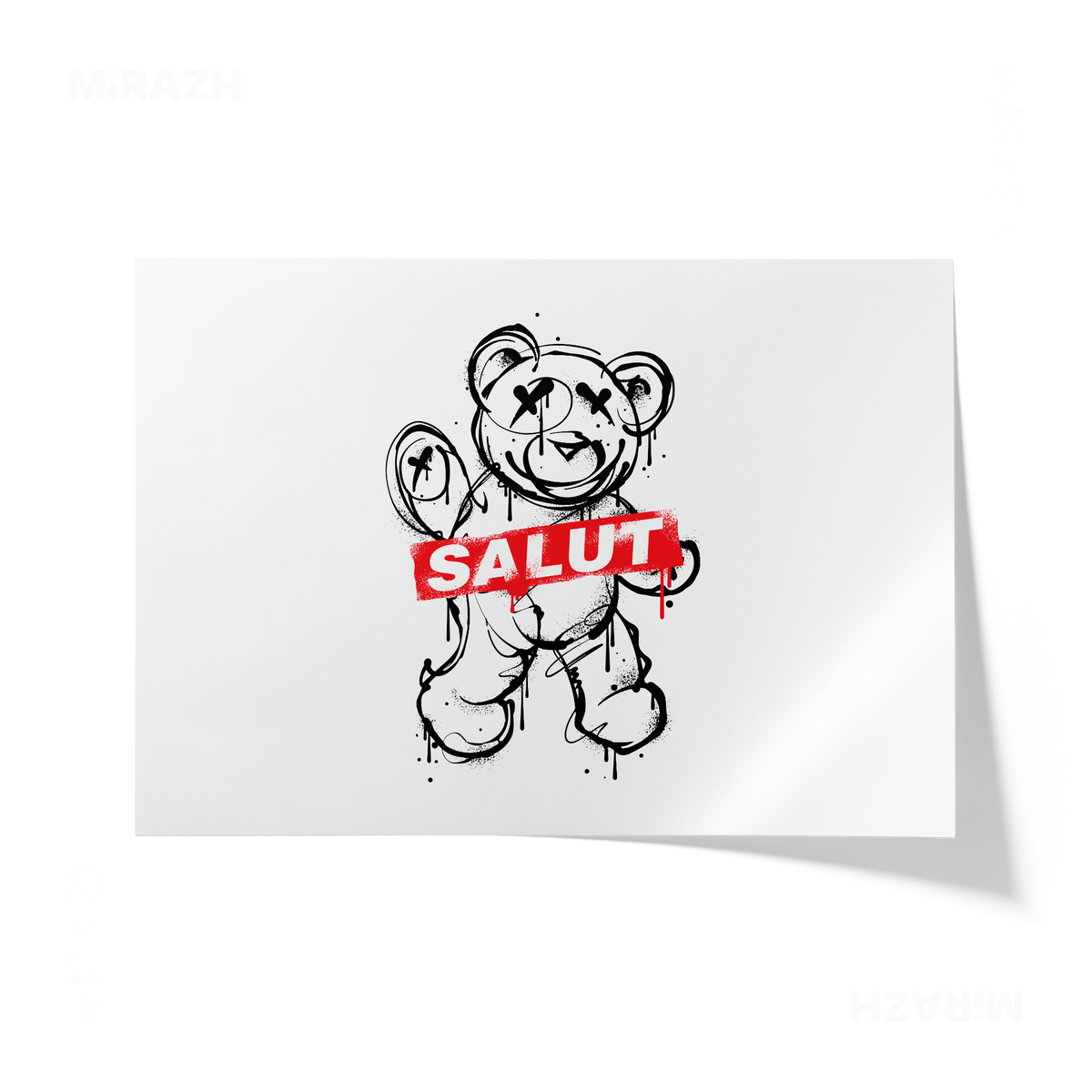 SalutRebelBear Giclee Print 03