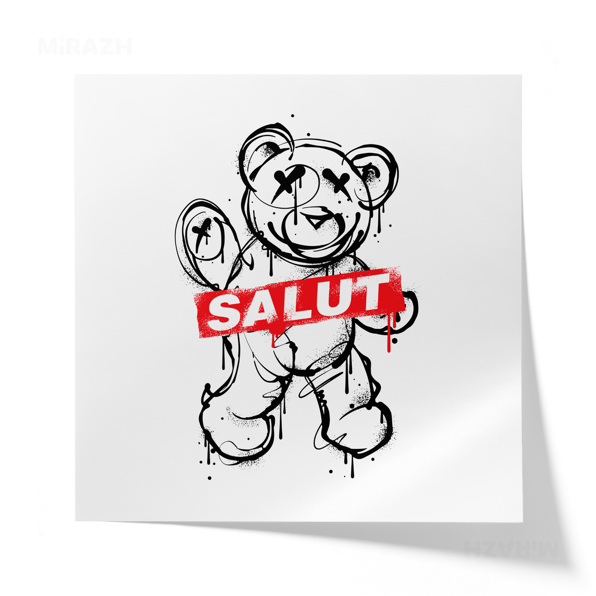 SalutRebelBear Giclee Print 04