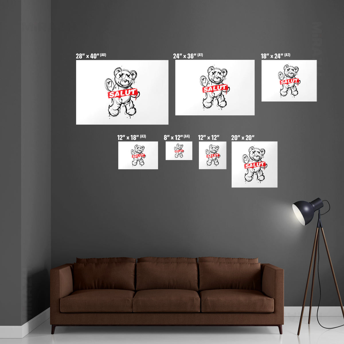 SalutRebelBear Giclee Print 06