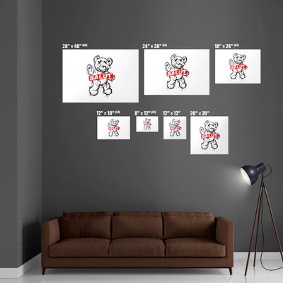 SalutRebelBear Giclee Print 06