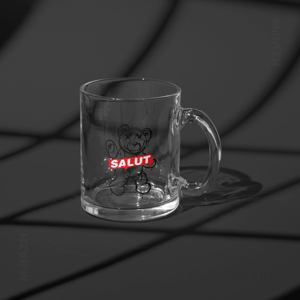 SalutRebelBear Glass Mug 03