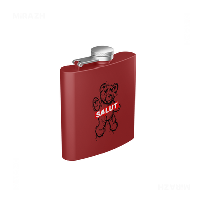 SalutRebelBear Hip Flasks 03 Red
