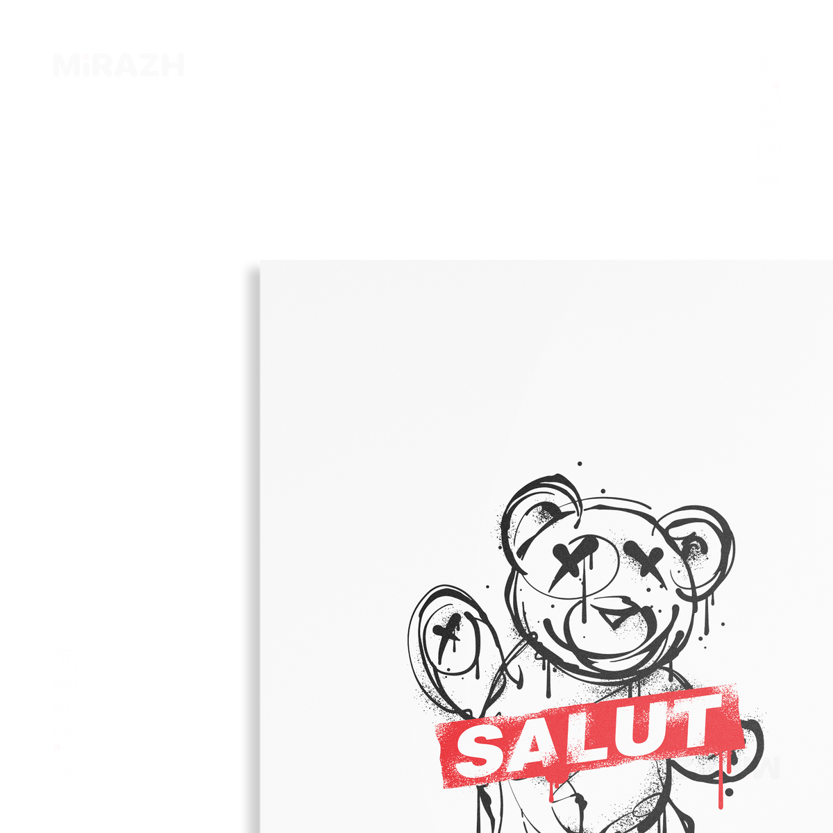 SalutRebelBear Metallic Print 02 Aluminum