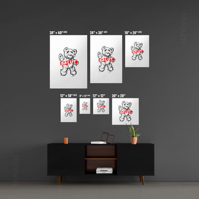 SalutRebelBear Metallic Print 05 Aluminum