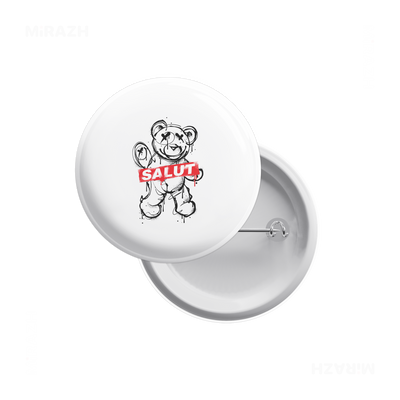 SalutRebelBear Pin Buttons 01 Round