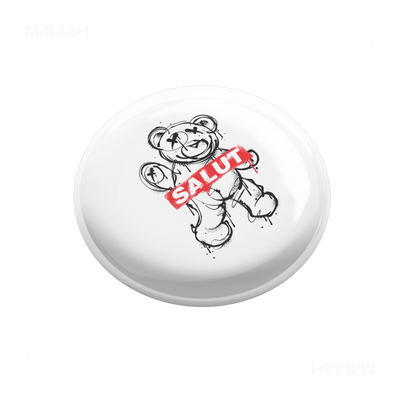 SalutRebelBear Pin Buttons 03 Round