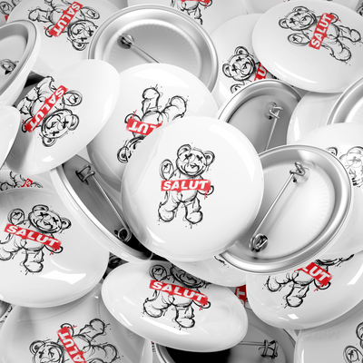 SalutRebelBear Pin Buttons 06 Round