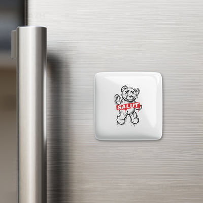 SalutRebelBear Porcelain Magnet 02