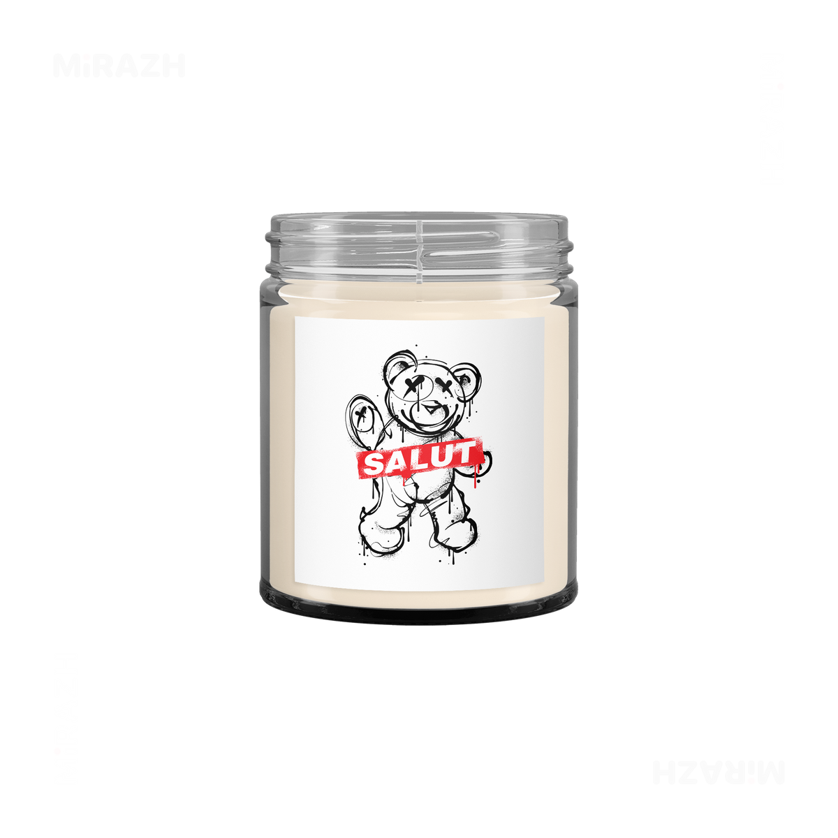 SalutRebelBear Scented Candle 03 Clear
