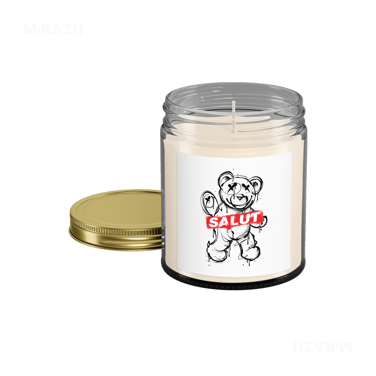 SalutRebelBear Scented Candle 05 Clear