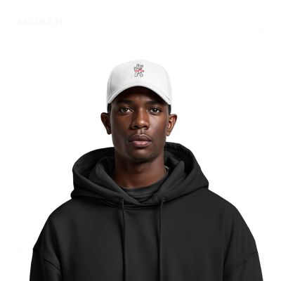 SalutRebelBear Snapback Caps 06 White DTF