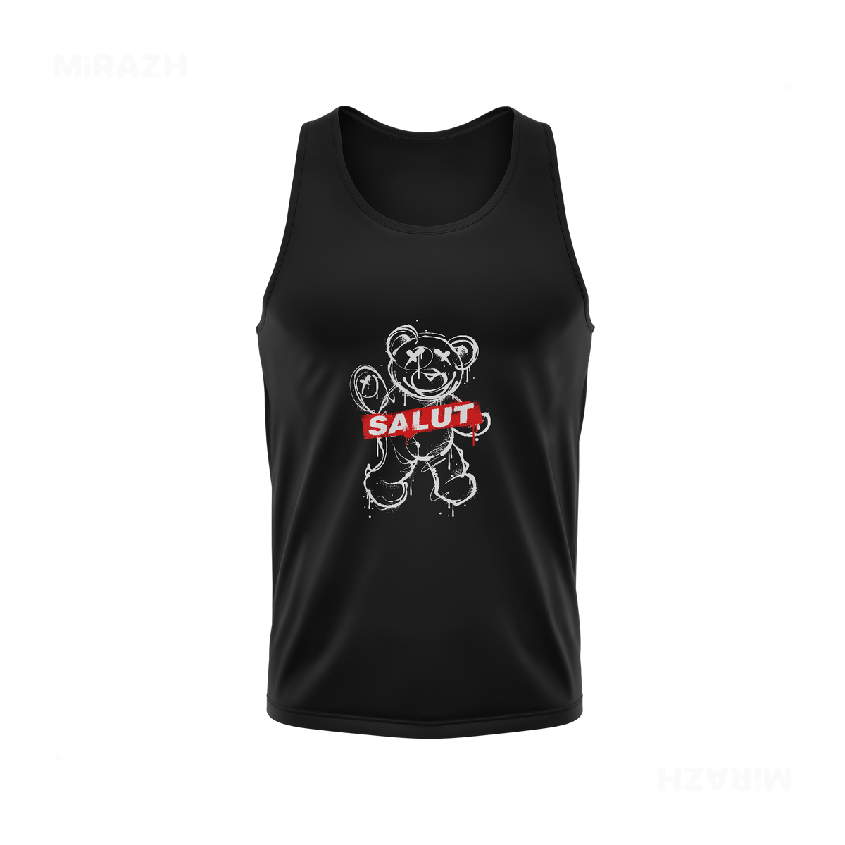 SalutRebelBear Tank Tops 01 Black