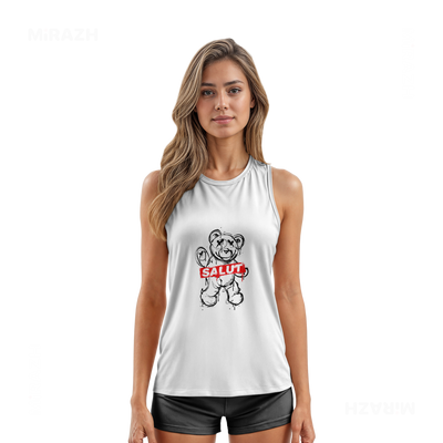 SalutRebelBear Tank Tops 03 White
