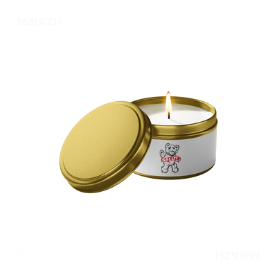 SalutRebelBear Tin Candle 01 Gold