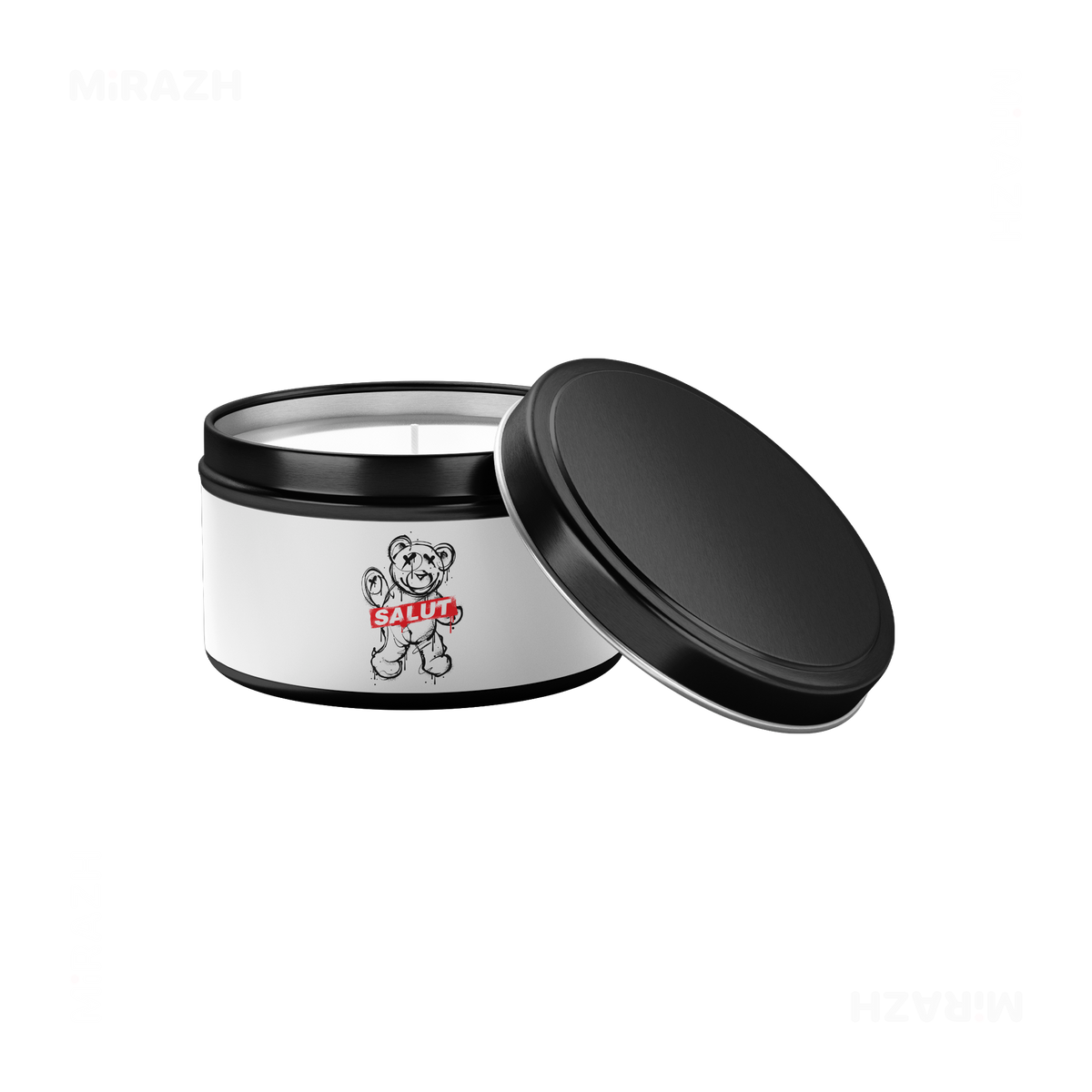 SalutRebelBear Tin Candle 03 Black