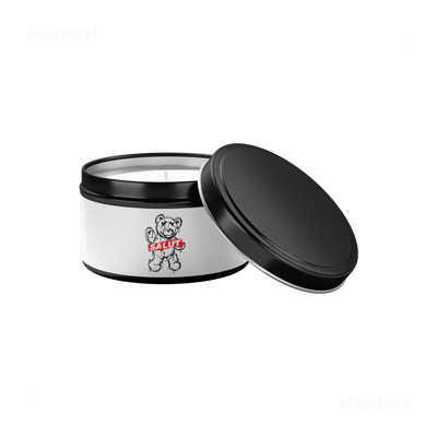 SalutRebelBear Tin Candle 03 Black