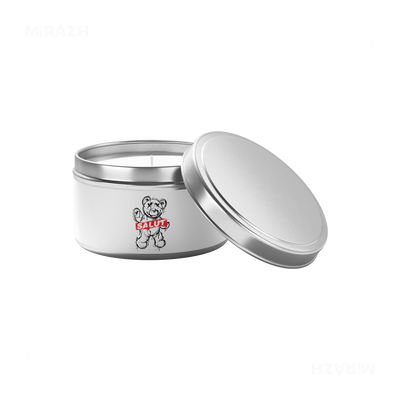 SalutRebelBear Tin Candle 03 Silver