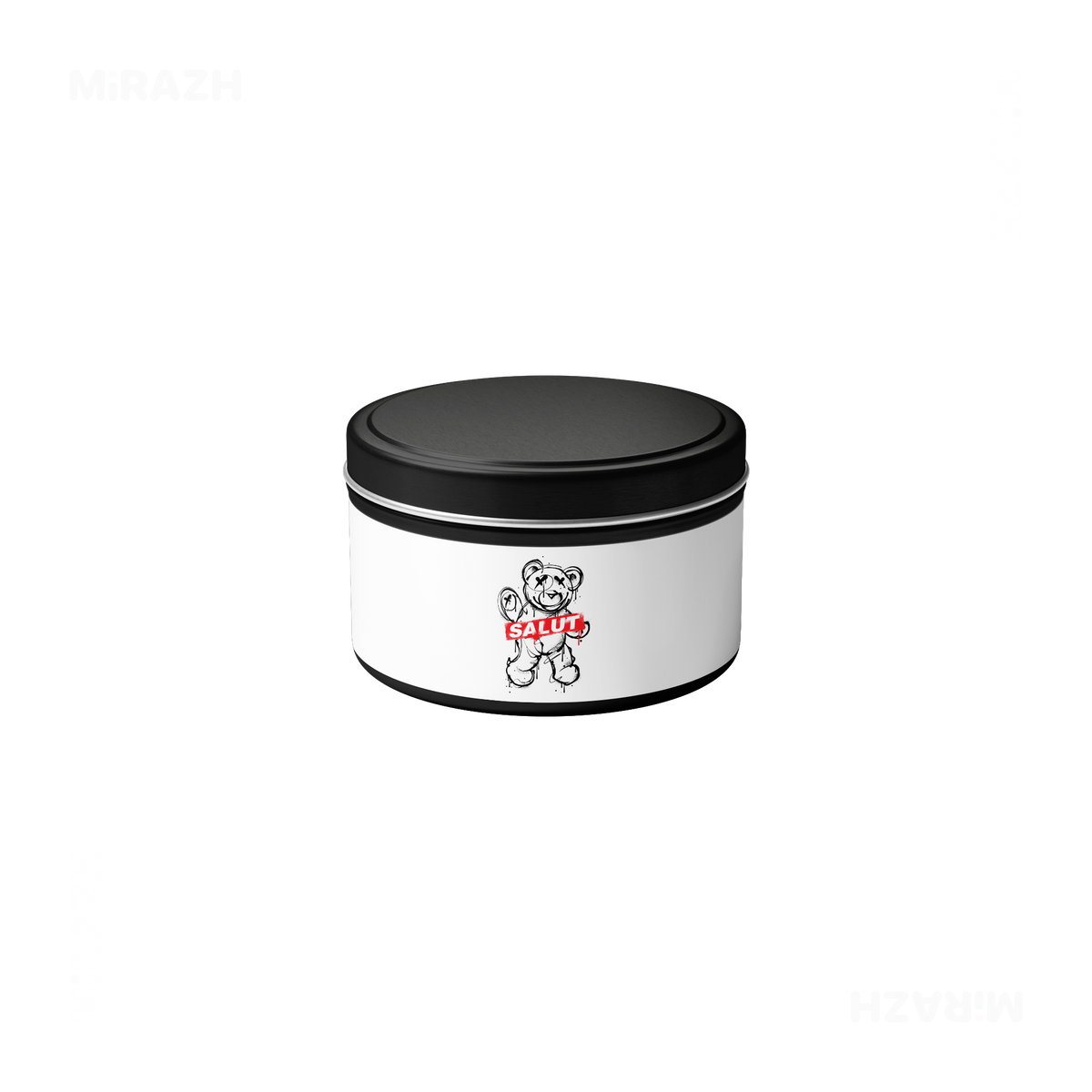 SalutRebelBear Tin Candle 04 Black