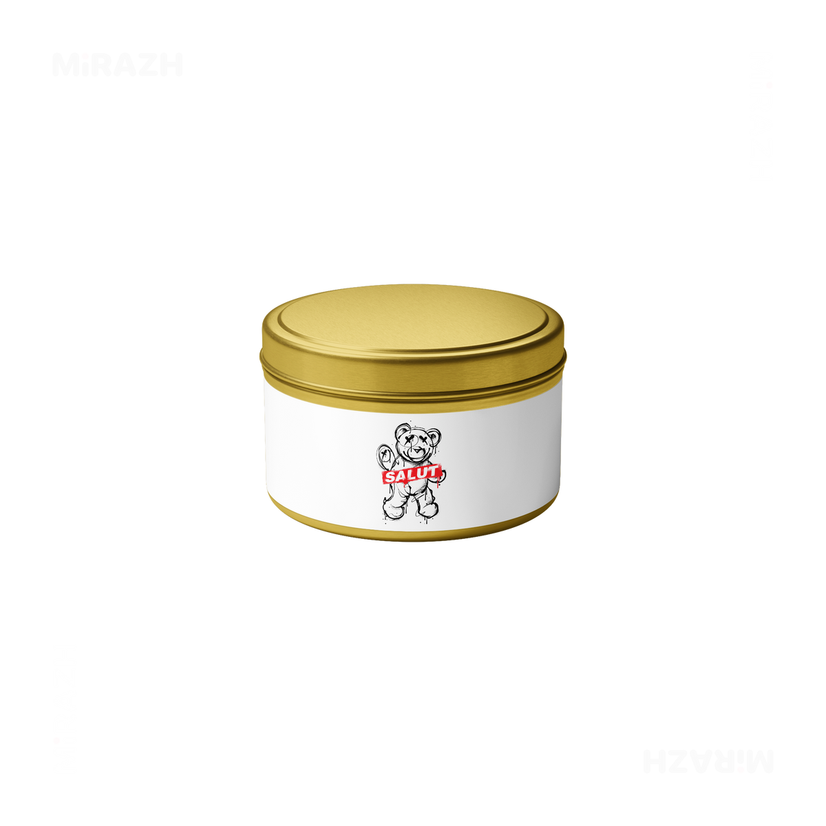 SalutRebelBear Tin Candle 04 Gold