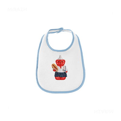 SosKhersiBandari Baby Bibs 01 White Lightblue