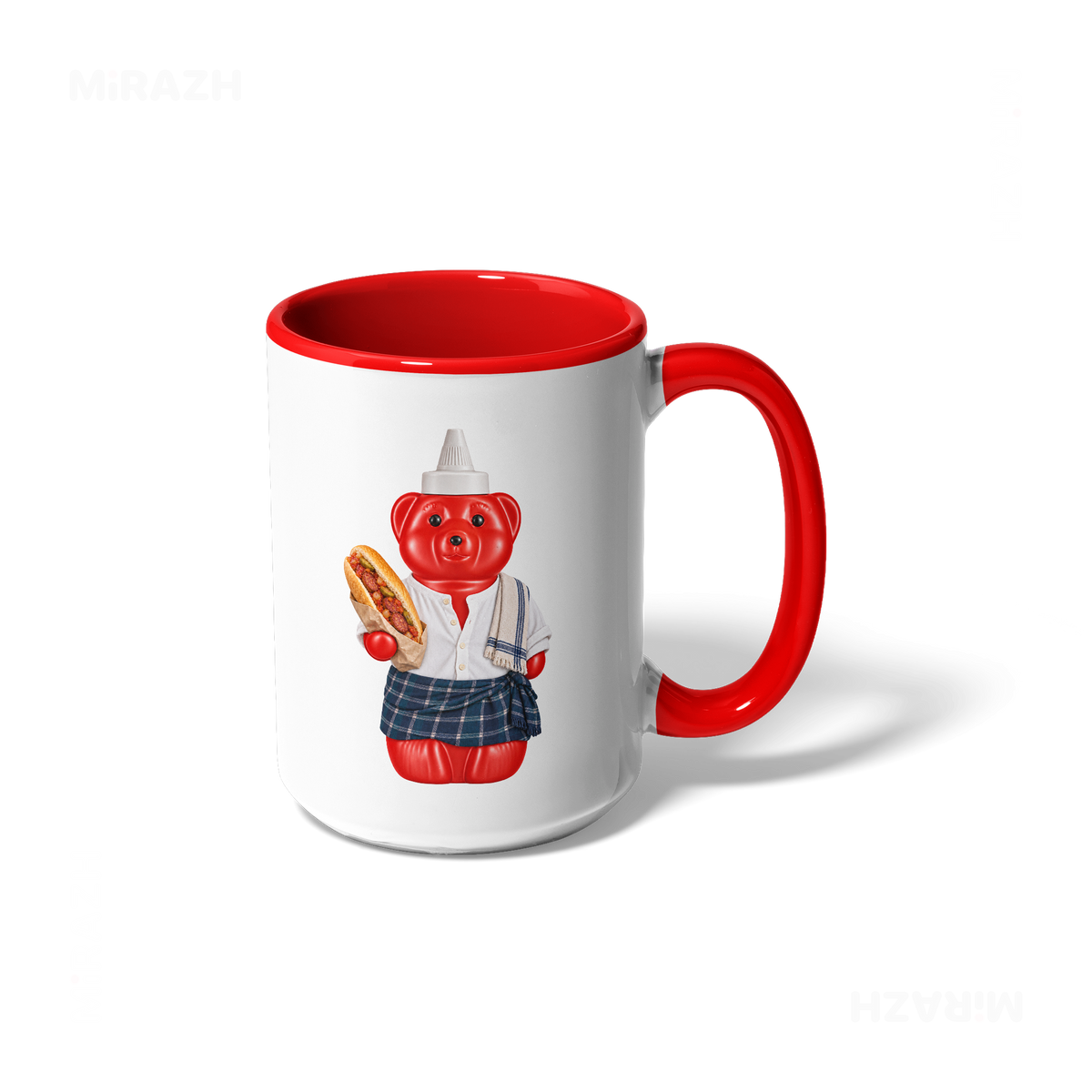 SosKhersiBandari Ceramic Mug 01 White Red