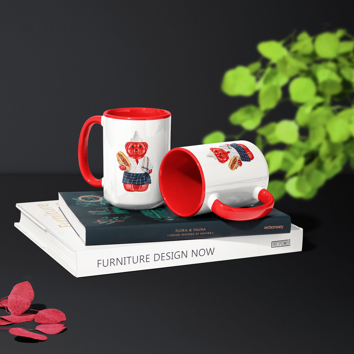 SosKhersiBandari Ceramic Mug 02 White Red