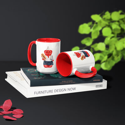SosKhersiBandari Ceramic Mug 02 White Red