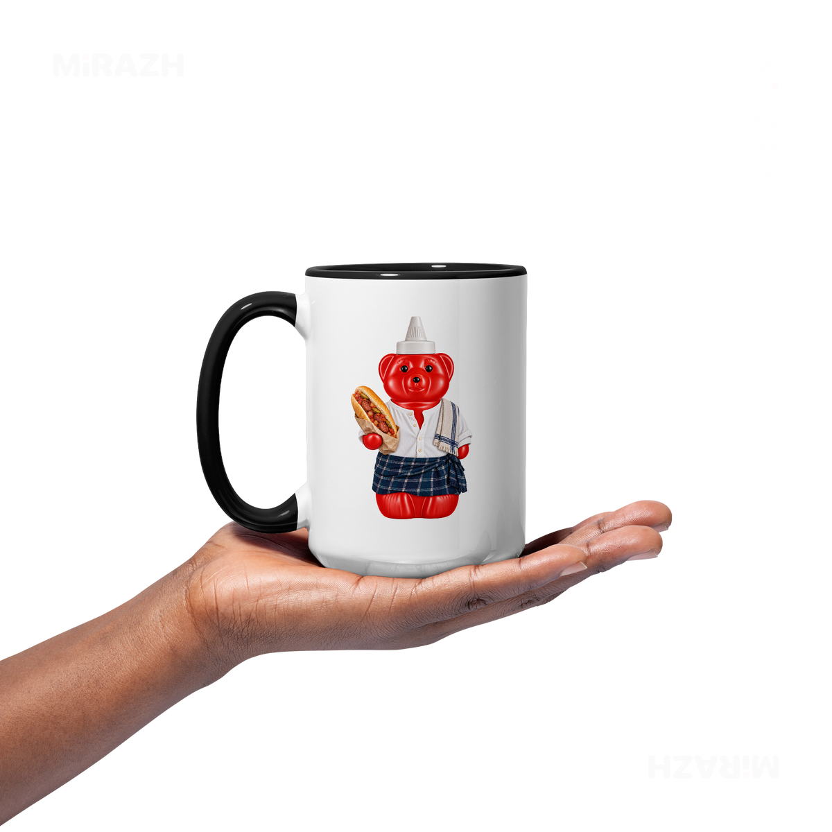 SosKhersiBandari Ceramic Mug 03 White Black