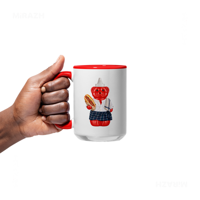 SosKhersiBandari Ceramic Mug 05 White Red