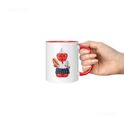 SosKhersiBandari Ceramic Mug 06 White Red